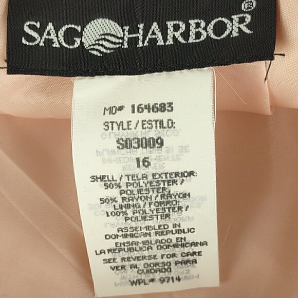 Sag Harbor Women's Pink Line, Maxi Skirt Size 16 - Picture 9 of 10